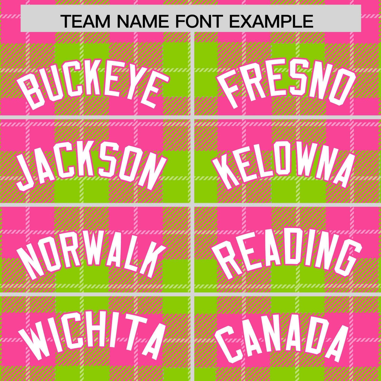 Custom Neon Green Pink-White Varsity Full-Snap Plaid Pattern Letterman Baseball Jacket