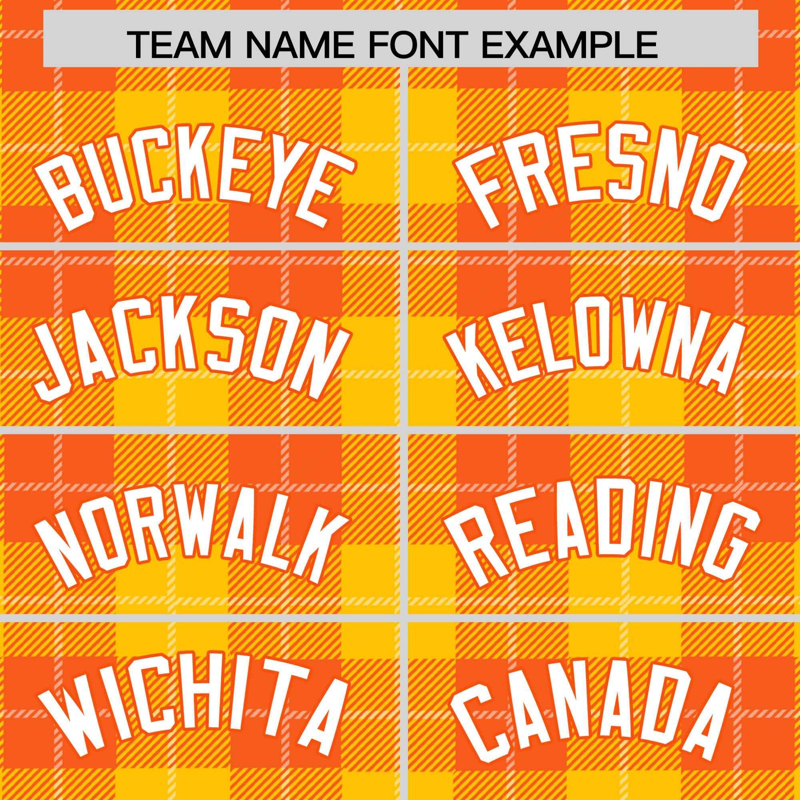 Custom Gold Orange-White Varsity Full-Snap Plaid Pattern Letterman Baseball Jacket