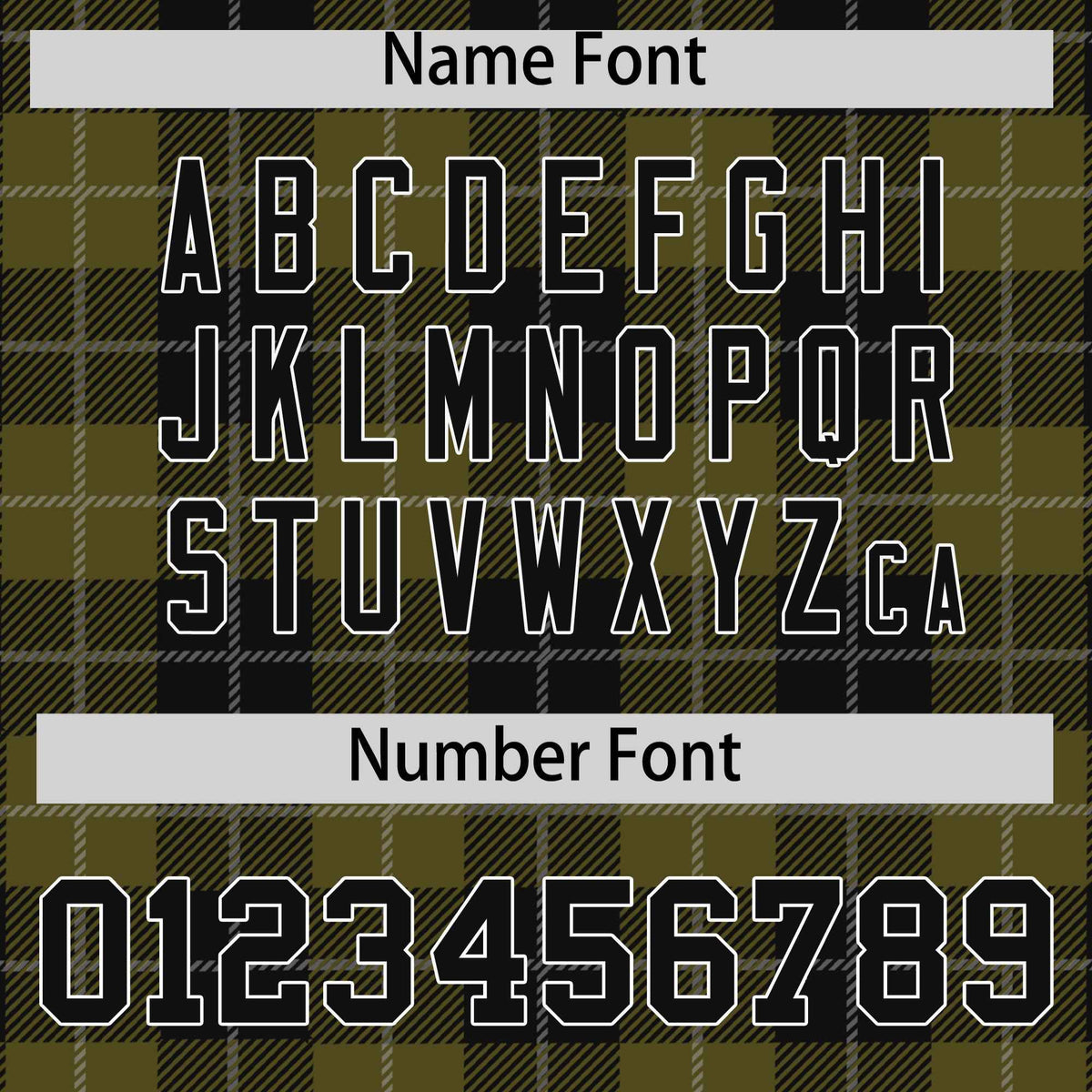 Custom Olive Black-Gray Varsity Full-Snap Plaid Pattern Letterman Baseball Jacket