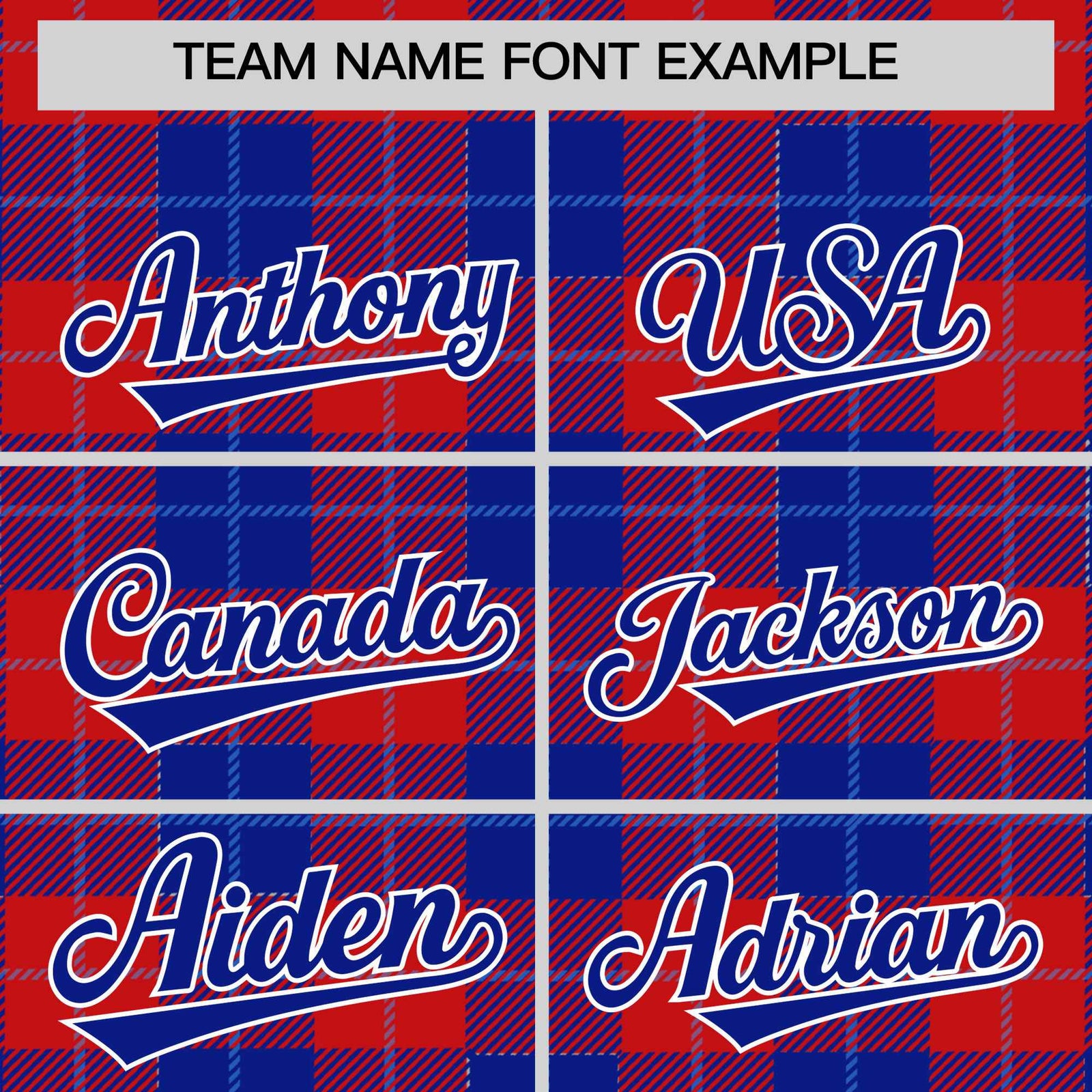 Custom Red Royal-Powder Blue Varsity Full-Snap Plaid Pattern Letterman Baseball Jacket