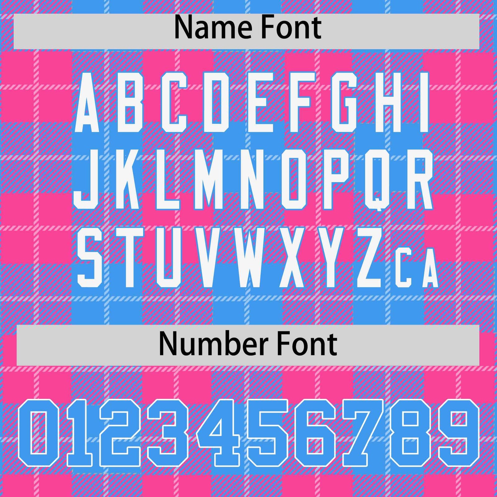 Custom Pink Powder Blue-White Varsity Full-Snap Plaid Pattern Letterman Baseball Jacket