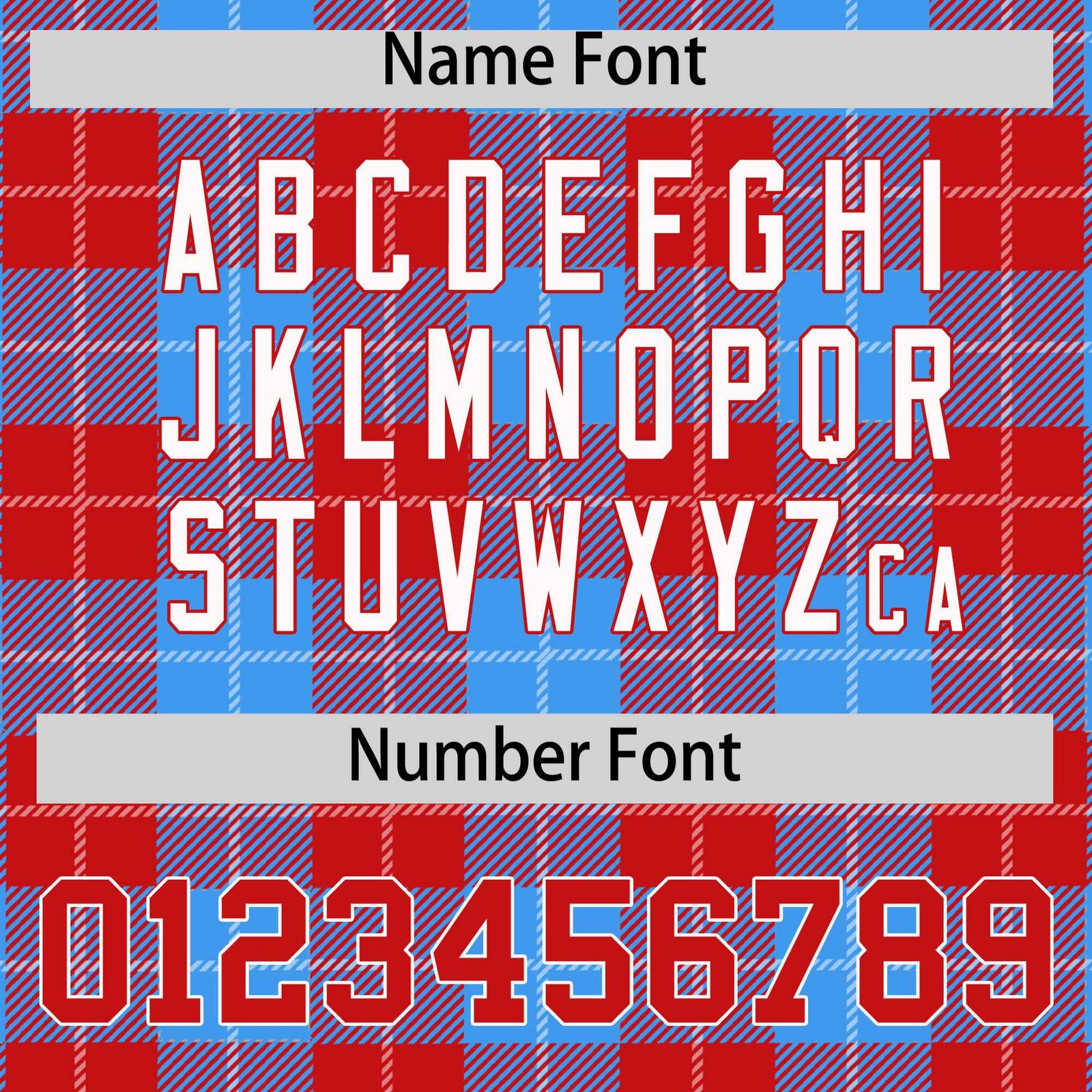 Custom Powder Blue Red-White Varsity Full-Snap Plaid Pattern Letterman Baseball Jacket