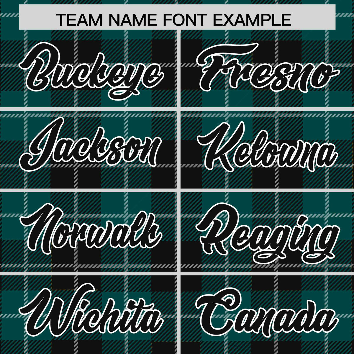 Custom Midnight Green Black-White Varsity Full-Snap Plaid Pattern Letterman Baseball Jacket