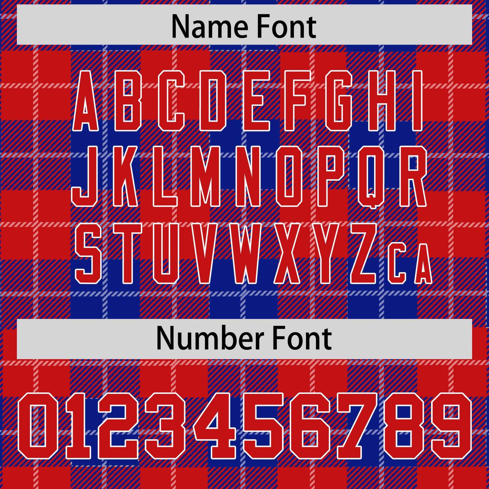 Custom Royal Red-White Varsity Full-Snap Plaid Pattern Letterman Baseball Jacket