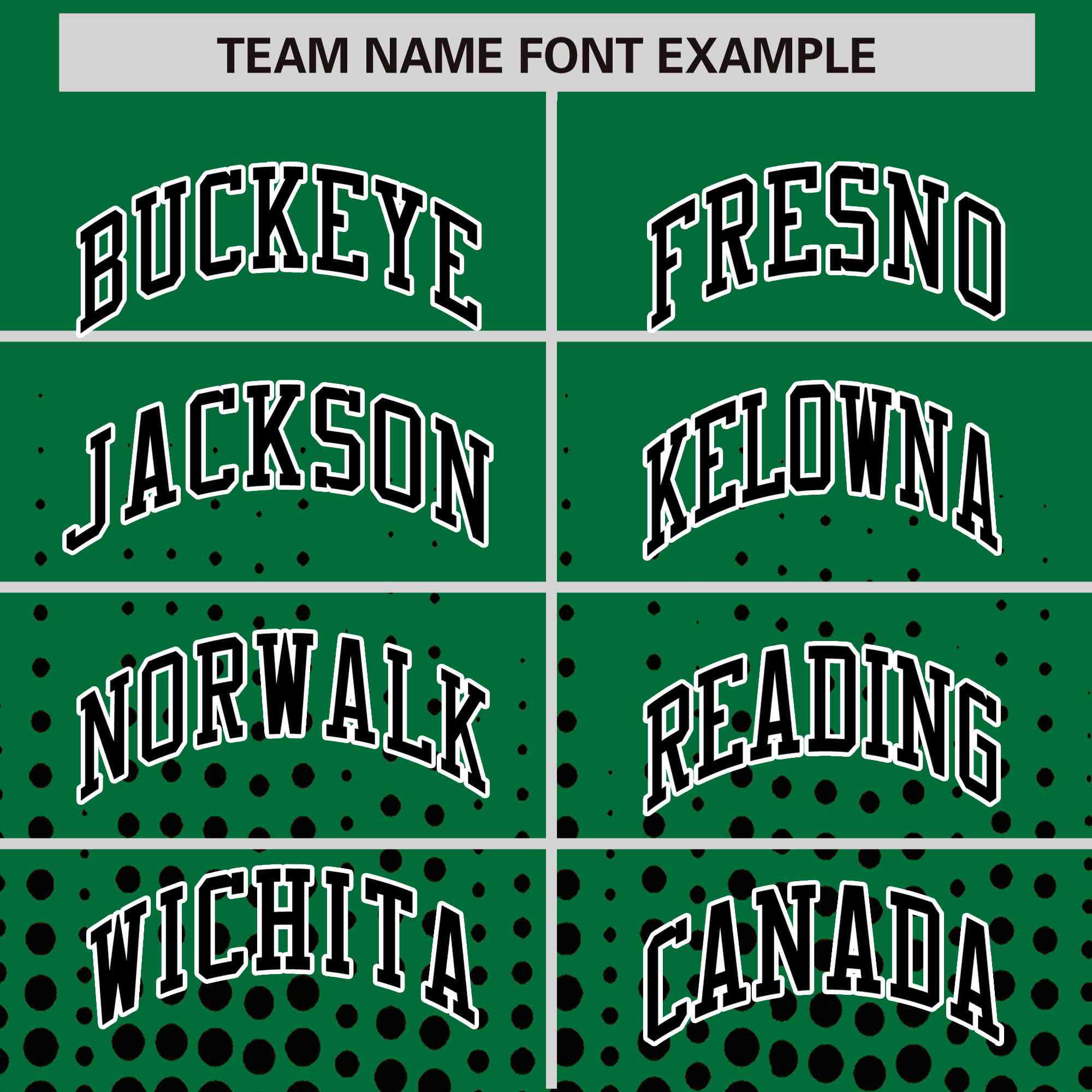 Custom Kelly Green Black Gradient Varsity Full-Snap Polka Dot Pattern Letterman Baseball Jacket