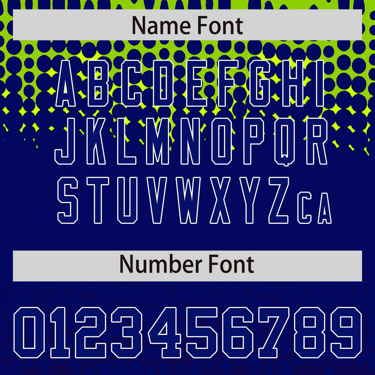 Custom Neon Green Royal Gradient Varsity Full-Snap Polka Dot Pattern Letterman Baseball Jacket