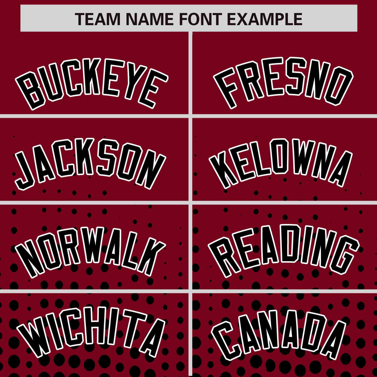 Custom Crimson Black Gradient Varsity Full-Snap Polka Dot Pattern Letterman Baseball Jacket