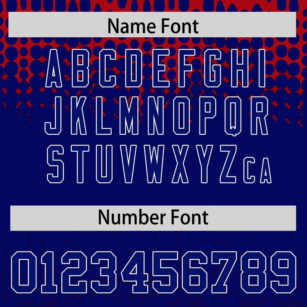 Custom Red Royal Gradient Varsity Full-Snap Polka Dot Pattern Letterman Baseball Jacket