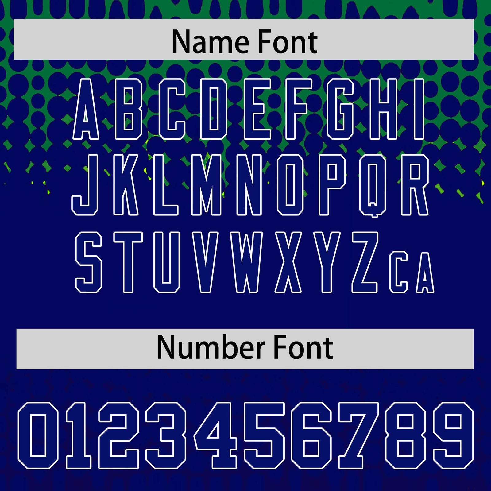 Custom Kelly Green Royal Gradient Varsity Full-Snap Polka Dot Pattern Letterman Baseball Jacket