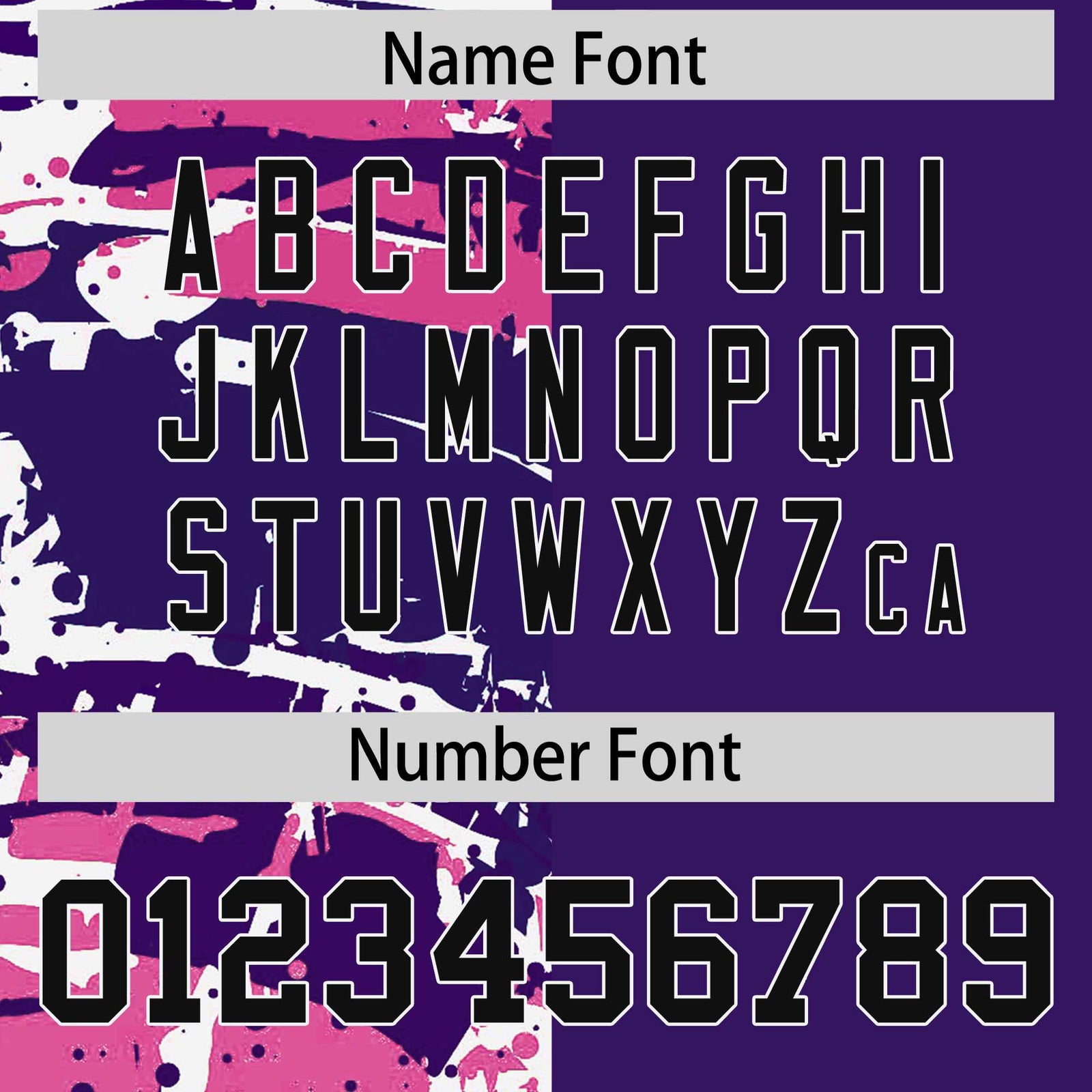 Custom Purple Black Varsity Full-Snap Graffiti Pattern Letterman Baseball Jacket