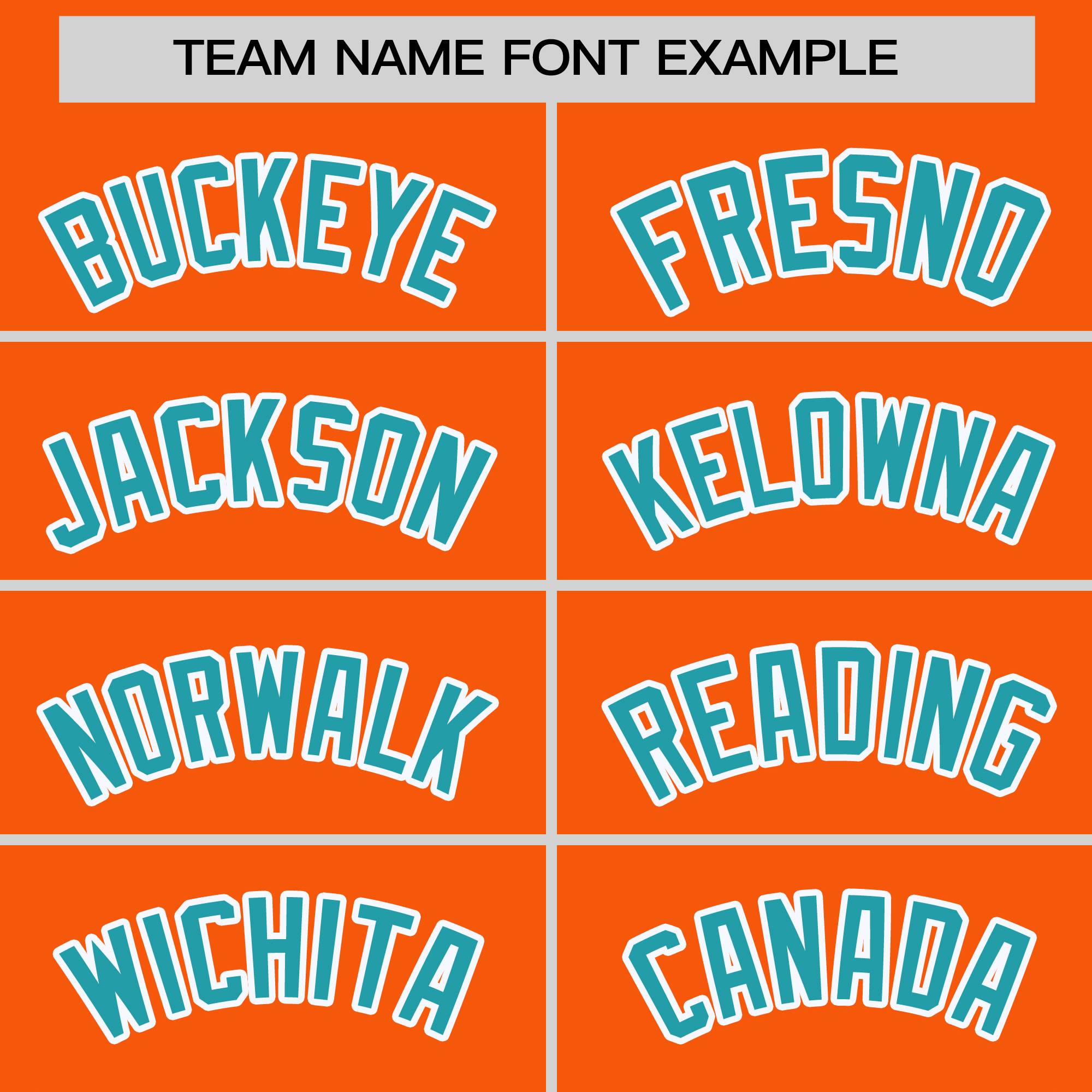 Custom Orange Aqua Varsity Full-Snap Color Block Personalized Raglan Sleeves Letterman Jacket