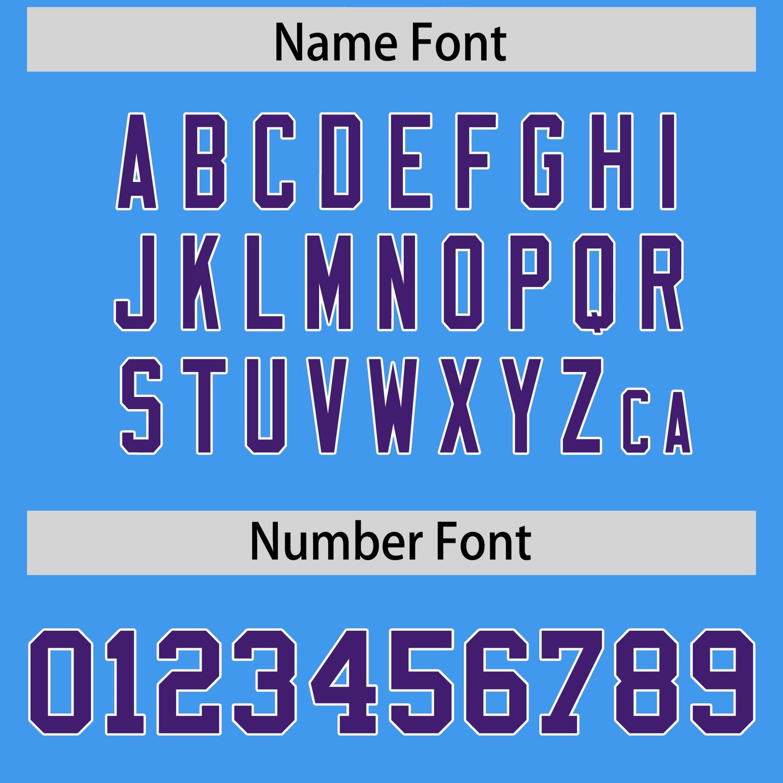 Custom Purple Powder Blue Varsity Full-Zip Two-Tone Letterman Bomber Jacket