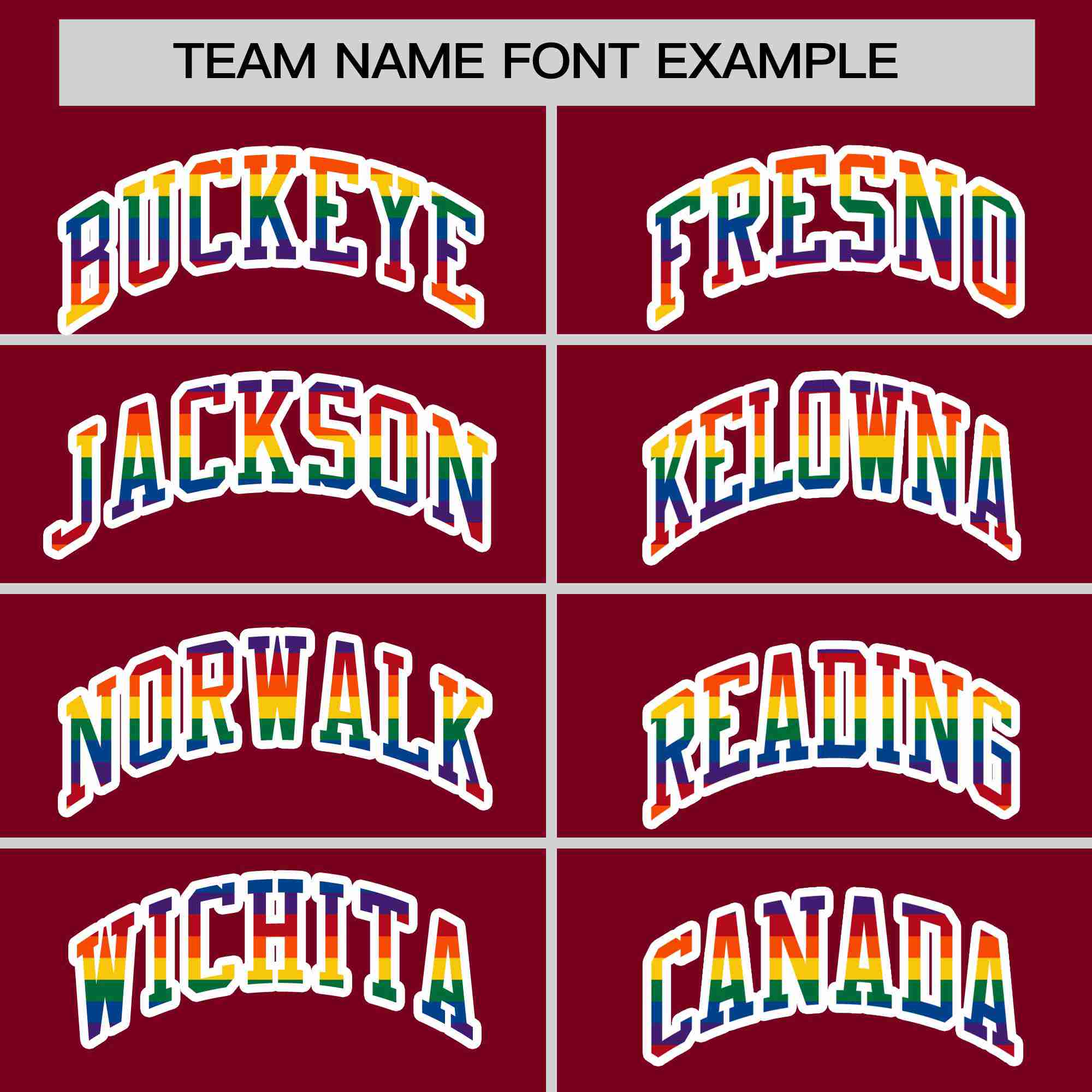 Custom Crimson LGBT Rainbow For Pride Month Classic Style Letterman Bomber Jacket