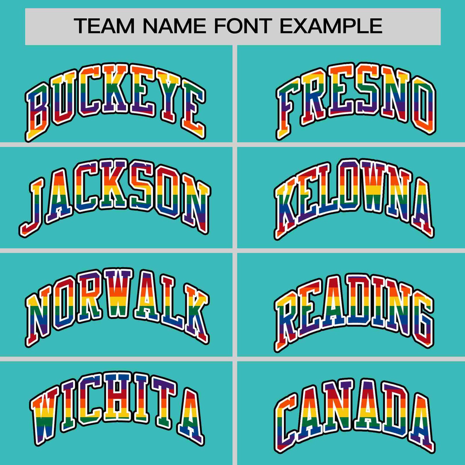 Custom Aqua LGBT Rainbow For Pride Month Classic Style Letterman Bomber Jacket