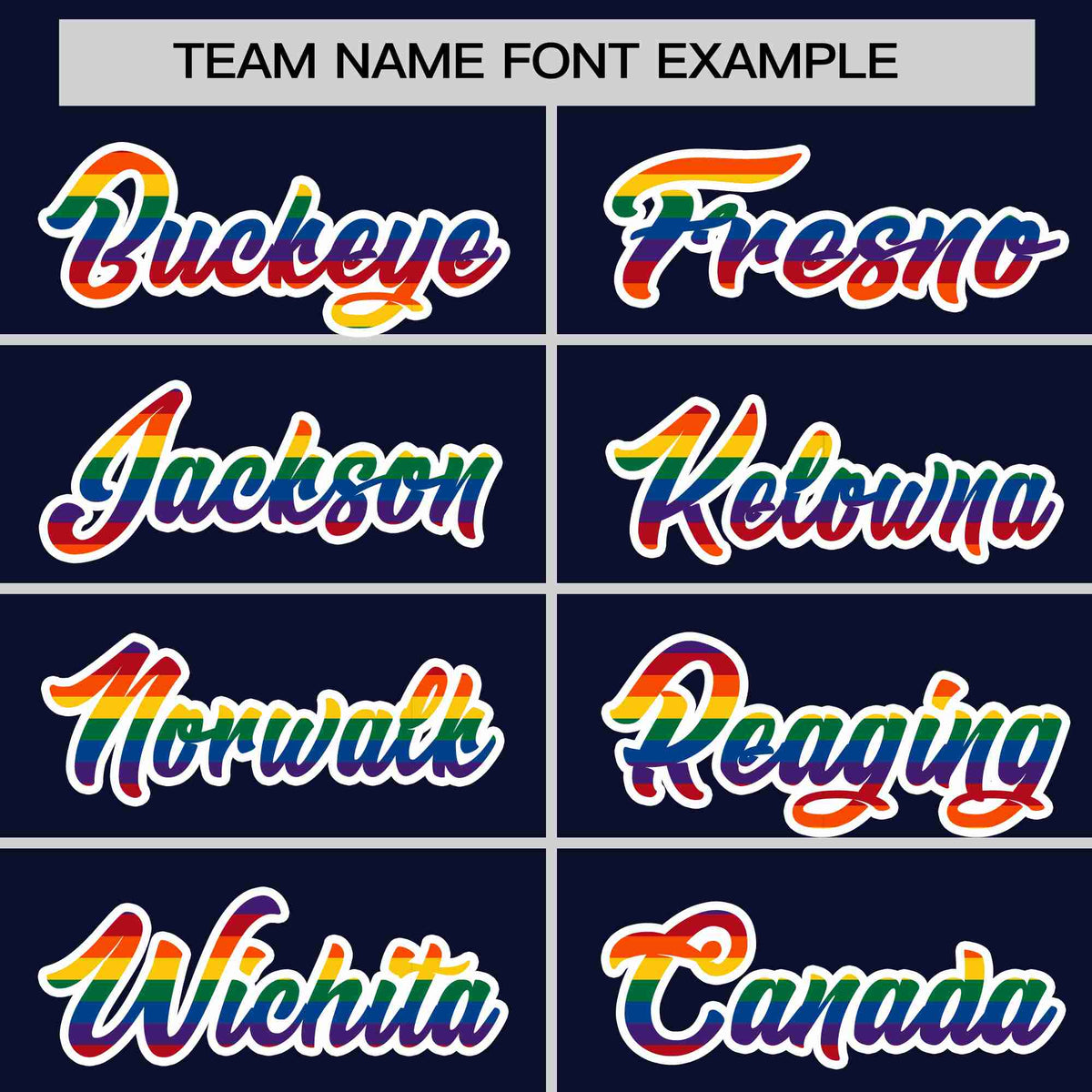 Custom Navy LGBT Rainbow For Pride Month Classic Style Letterman Bomber Jacket