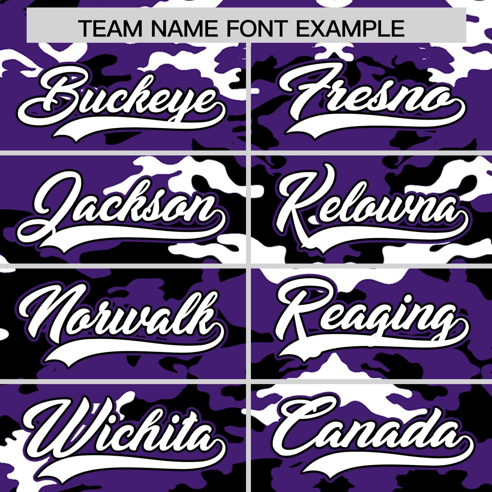 Custom Purple Black-White Varsity Full-Zip Camo Letterman Bomber Jacket