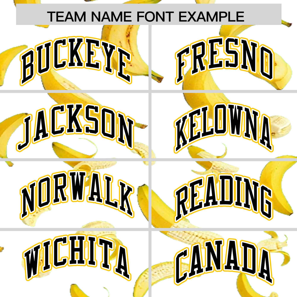 Custom White Varsity Full-Zip Banana Pattern Letterman Bomber Jacket | Graffiti Pattern | Embroidery&amp;Dye-sublimation printing | KXKSHOP