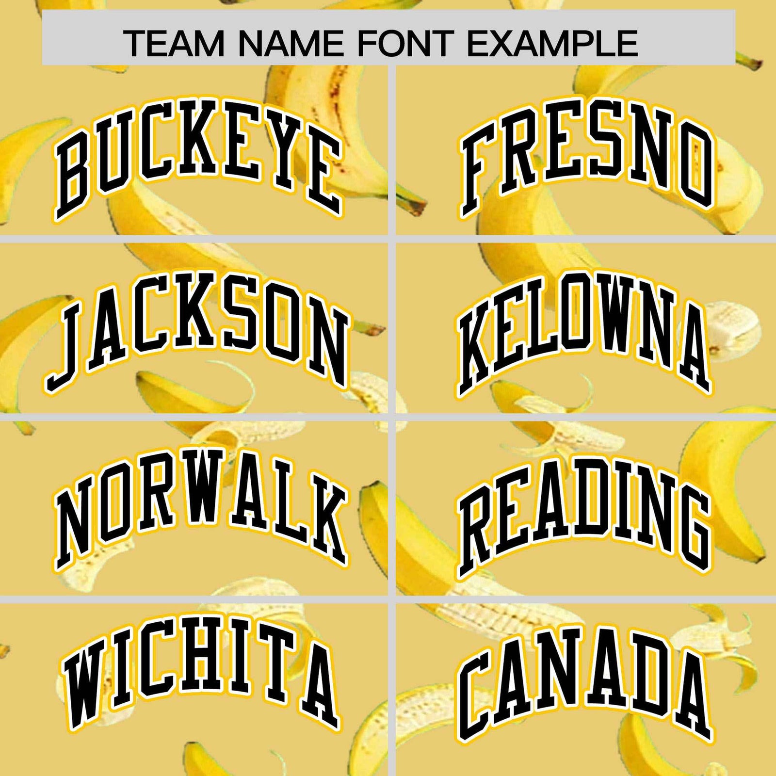 Custom Old Gold Varsity Full-Zip Banana Pattern Letterman Bomber Jacket | Graffiti Pattern | Embroidery&Dye-sublimation printing | KXKSHOP