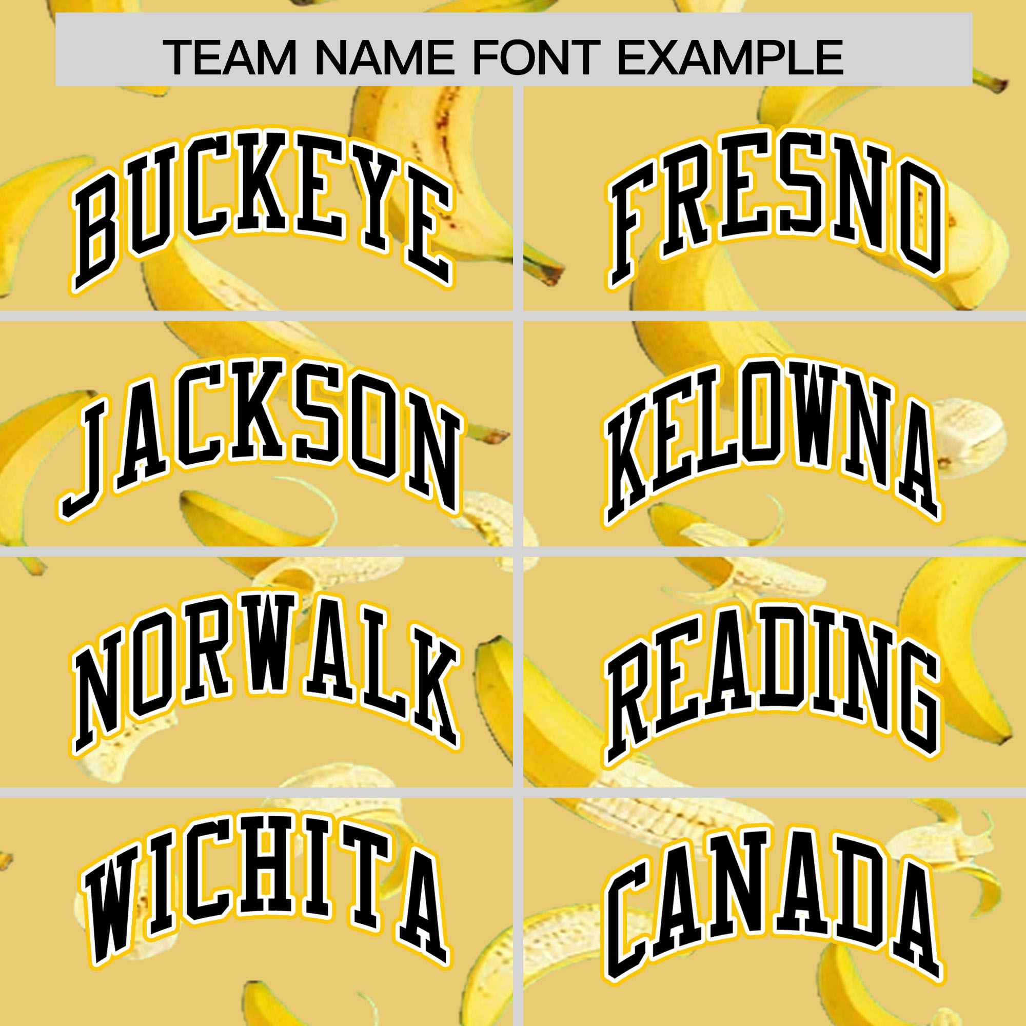 Custom Old Gold Varsity Full-Zip Banana Pattern Letterman Bomber Jacket | Graffiti Pattern | Embroidery&Dye-sublimation printing | KXKSHOP