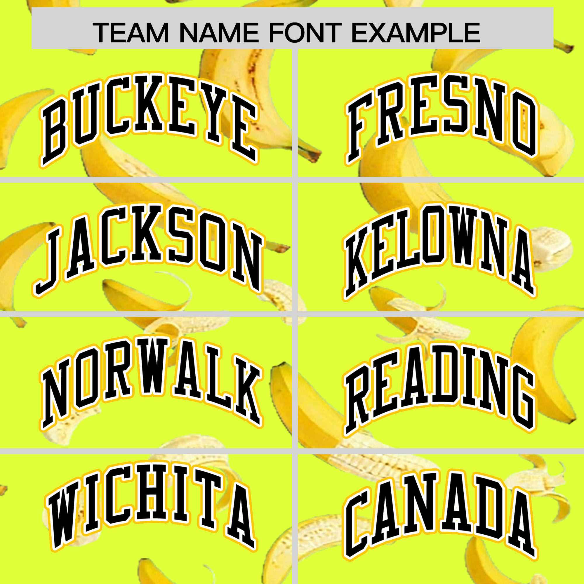 Custom Fluorescent Green Varsity Full-Zip Banana Pattern Letterman Bomber Jacket | Graffiti Pattern | Embroidery&Dye-sublimation printing | KXKSHOP