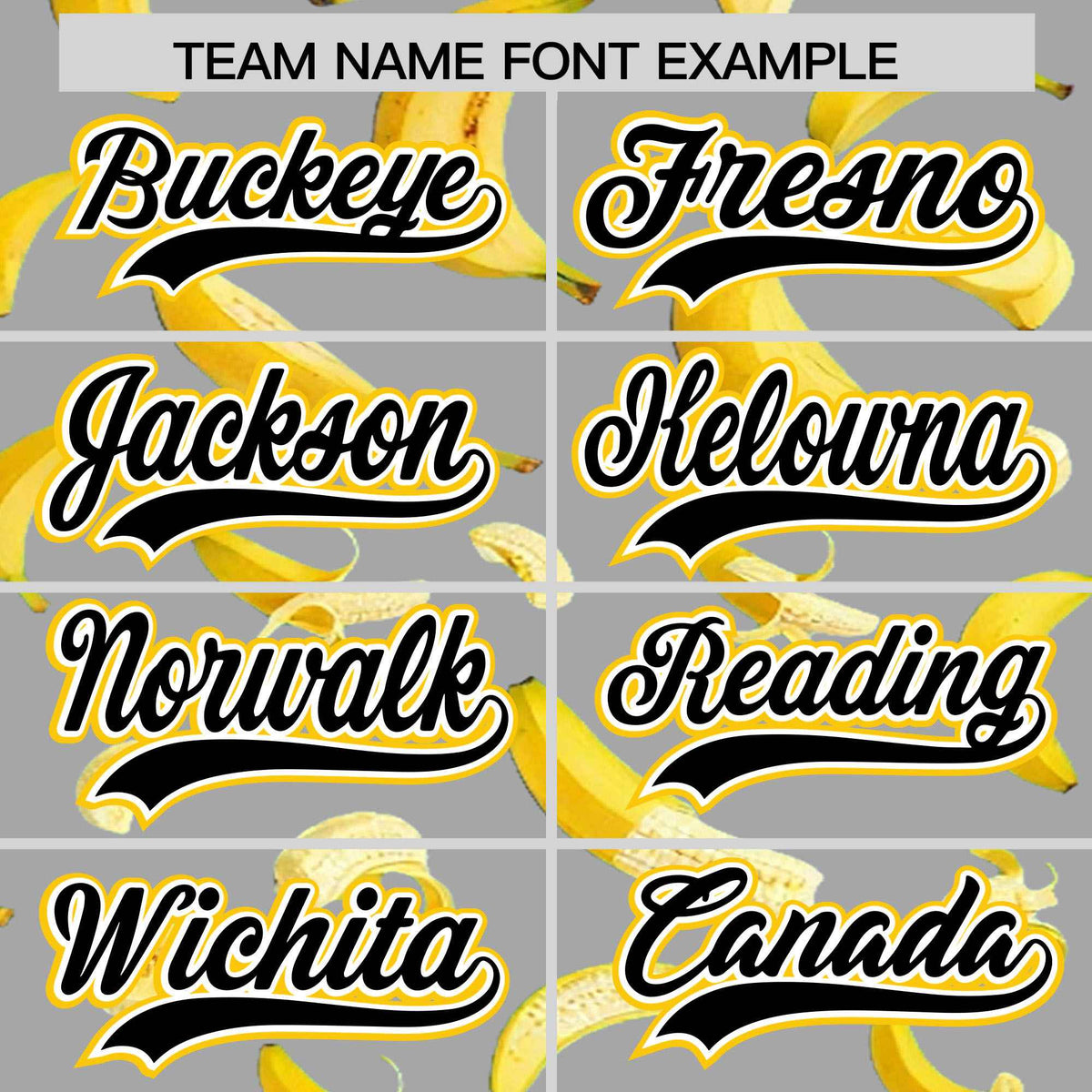 Custom Gray Varsity Full-Zip Banana Pattern Letterman Bomber Jacket | Graffiti Pattern | Embroidery&amp;Dye-sublimation printing | KXKSHOP