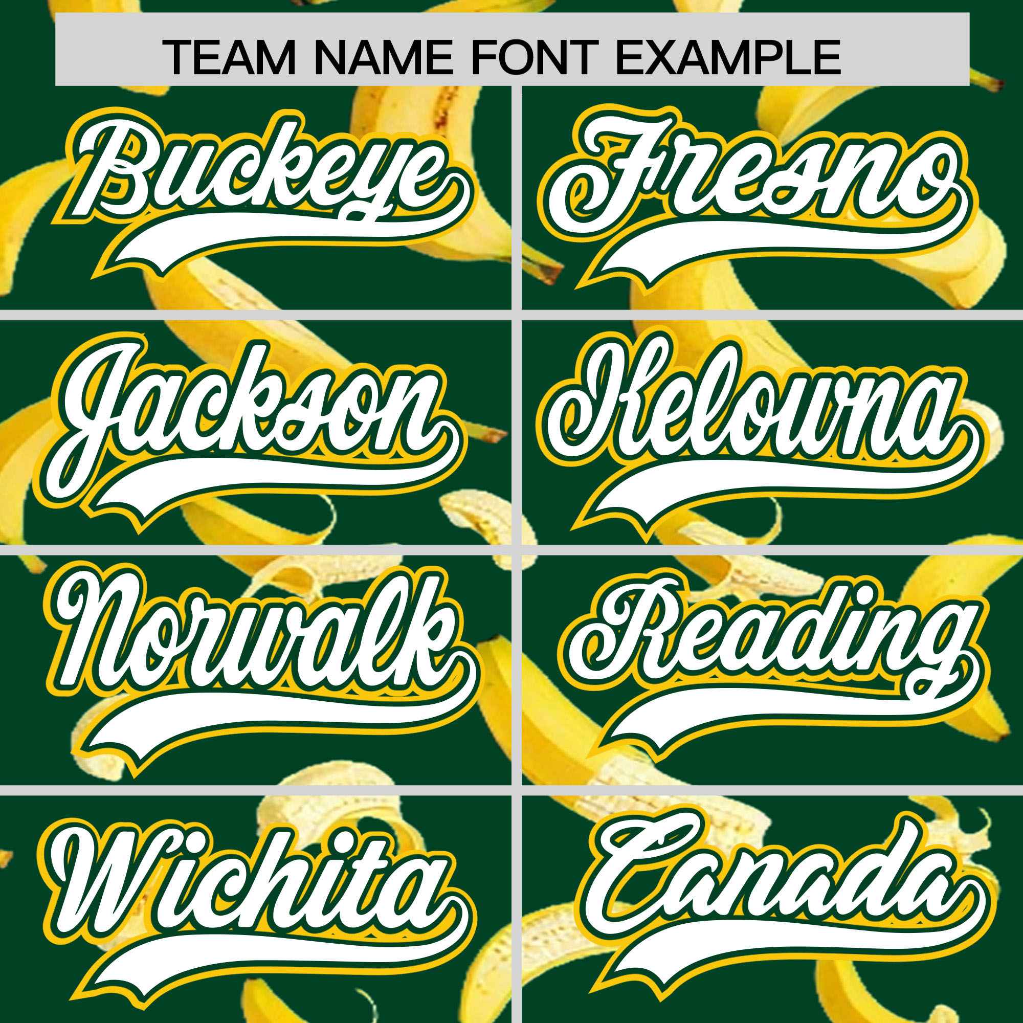 Custom Green Varsity Full-Zip Banana Pattern Letterman Bomber Jacket | Graffiti Pattern | Embroidery&Dye-sublimation printing | KXKSHOP