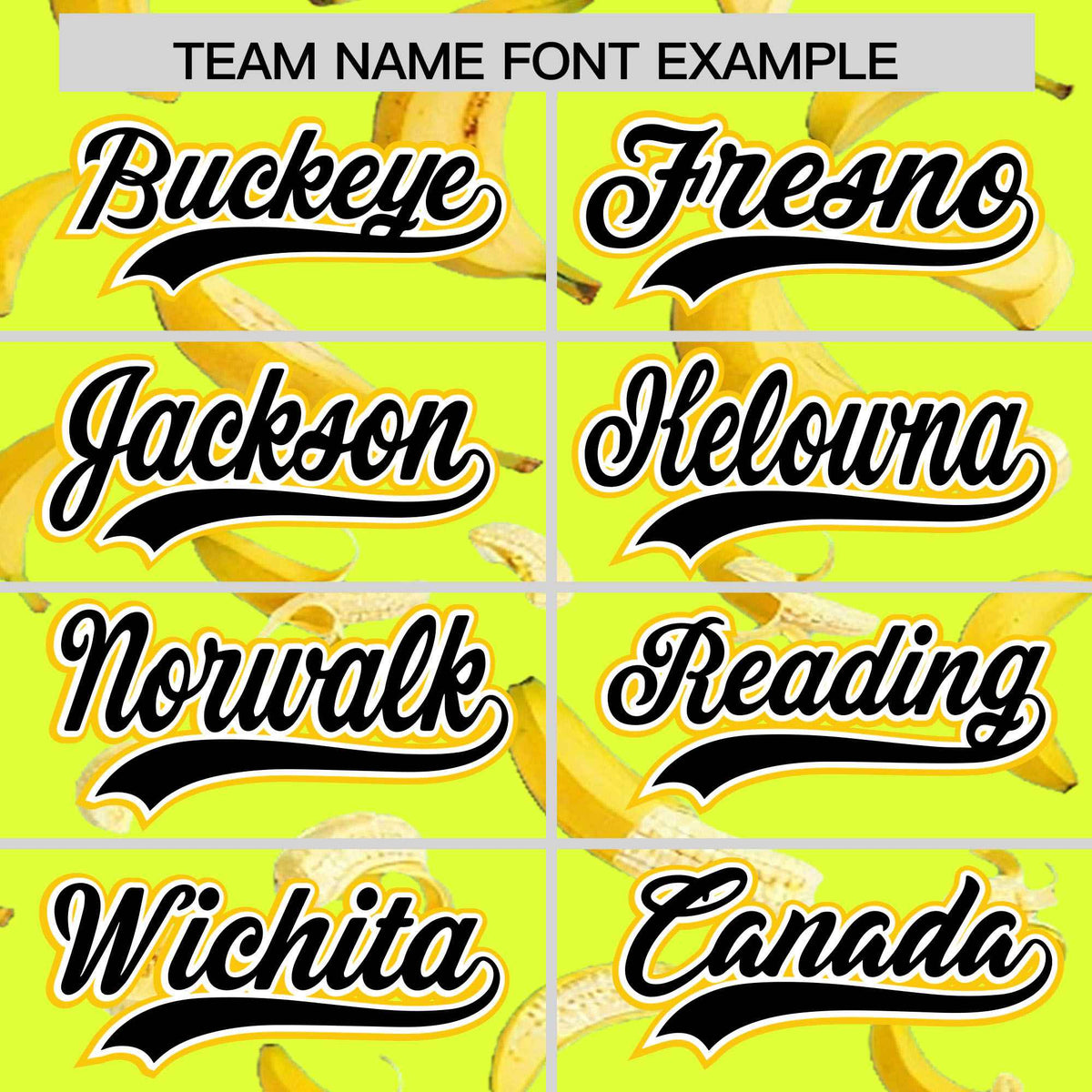 Custom Fluorescent Green Varsity Full-Zip Banana Pattern Letterman Bomber Jacket | Graffiti Pattern | Embroidery&amp;Dye-sublimation printing | KXKSHOP