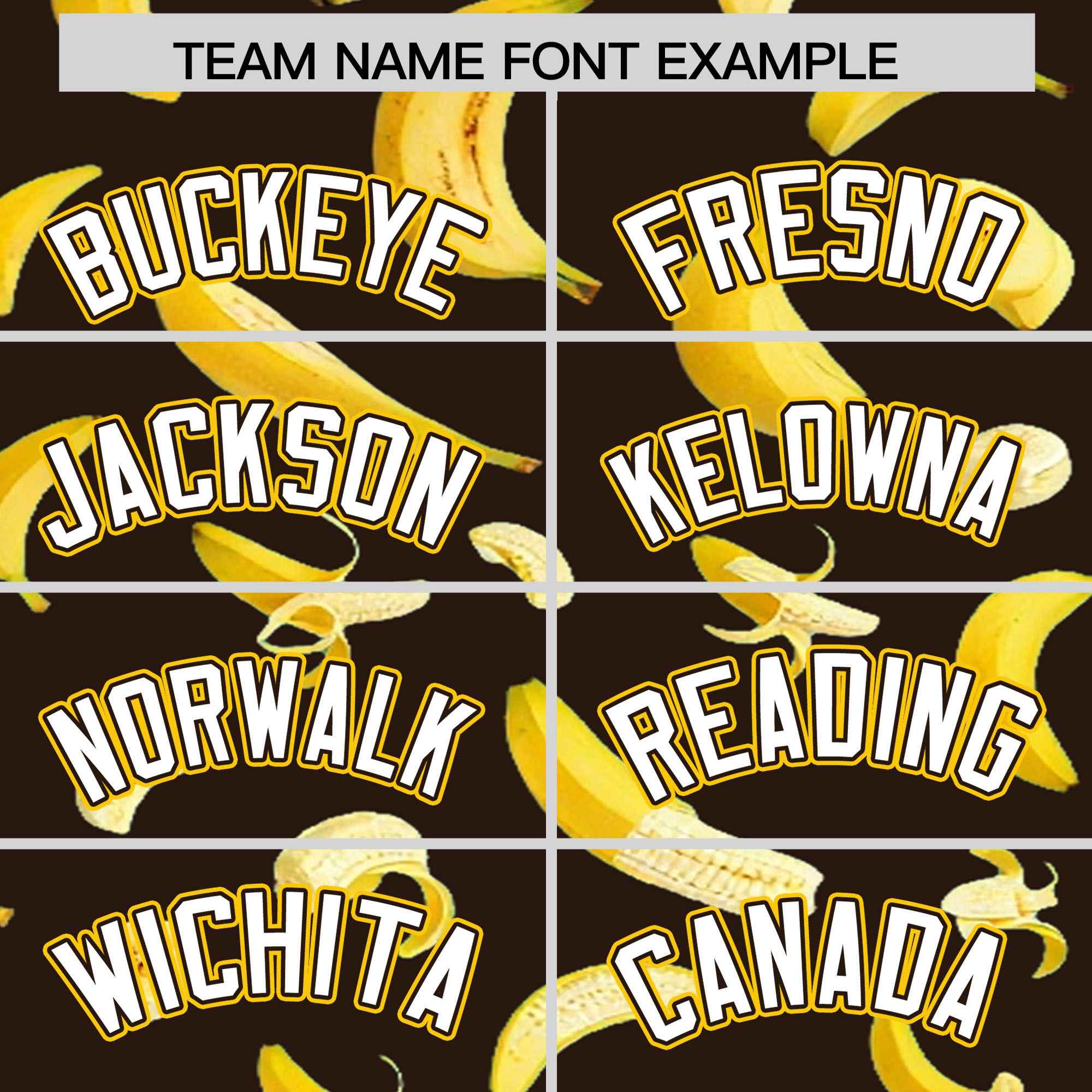 Custom Brown Varsity Full-Zip Banana Pattern Letterman Bomber Jacket | Graffiti Pattern | Embroidery&Dye-sublimation printing | KXKSHOP