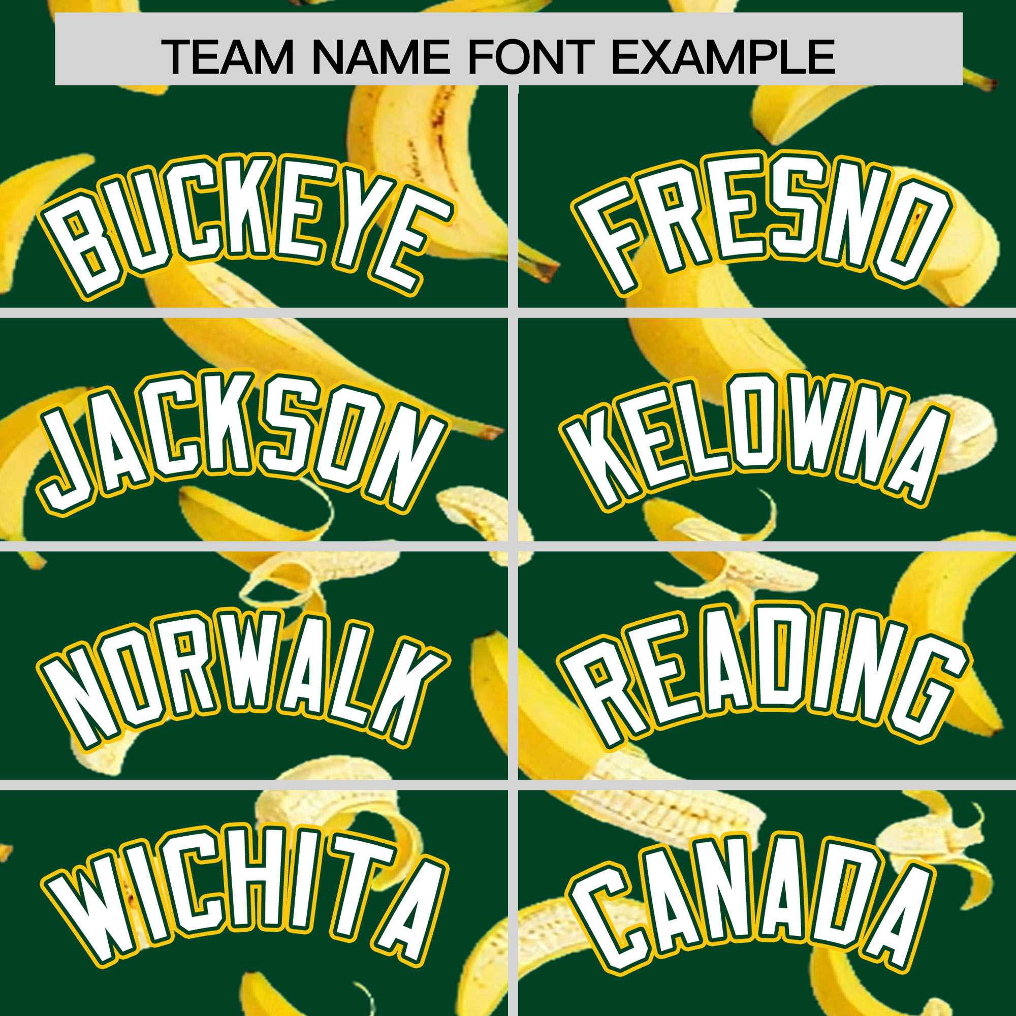 Custom Green Varsity Full-Zip Banana Pattern Letterman Bomber Jacket | Graffiti Pattern | Embroidery&Dye-sublimation printing | KXKSHOP