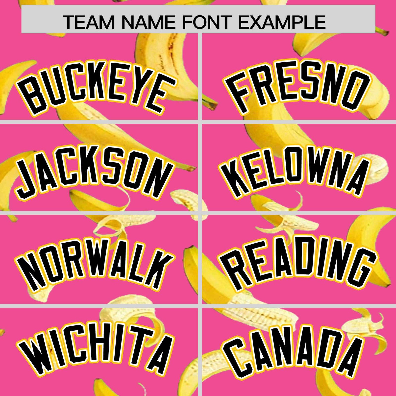 Custom Pink Varsity Full-Zip Banana Pattern Letterman Bomber Jacket | Graffiti Pattern | Embroidery&Dye-sublimation printing | KXKSHOP