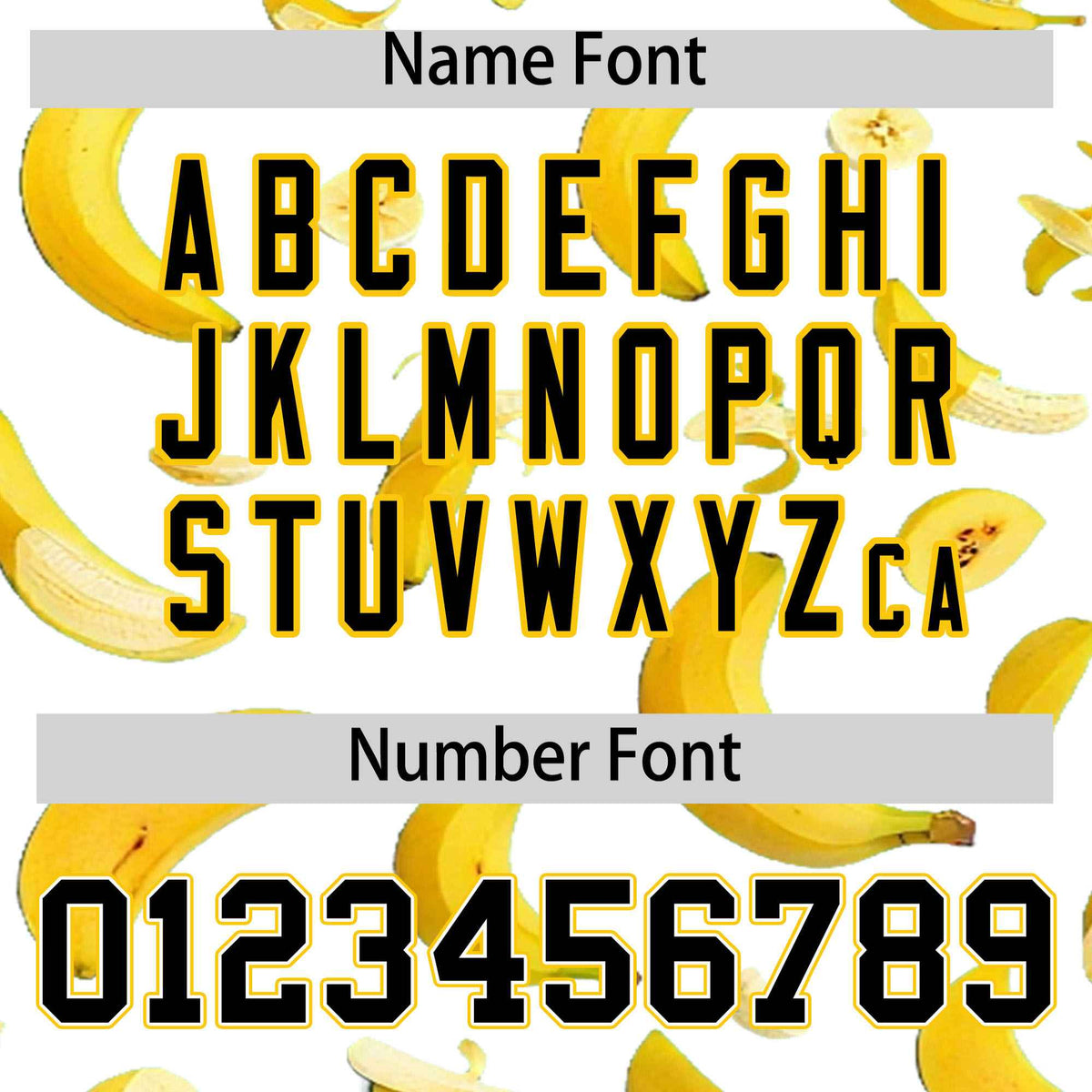 Custom White Varsity Full-Zip Banana Pattern Letterman Bomber Jacket | Graffiti Pattern | Embroidery&amp;Dye-sublimation printing | KXKSHOP