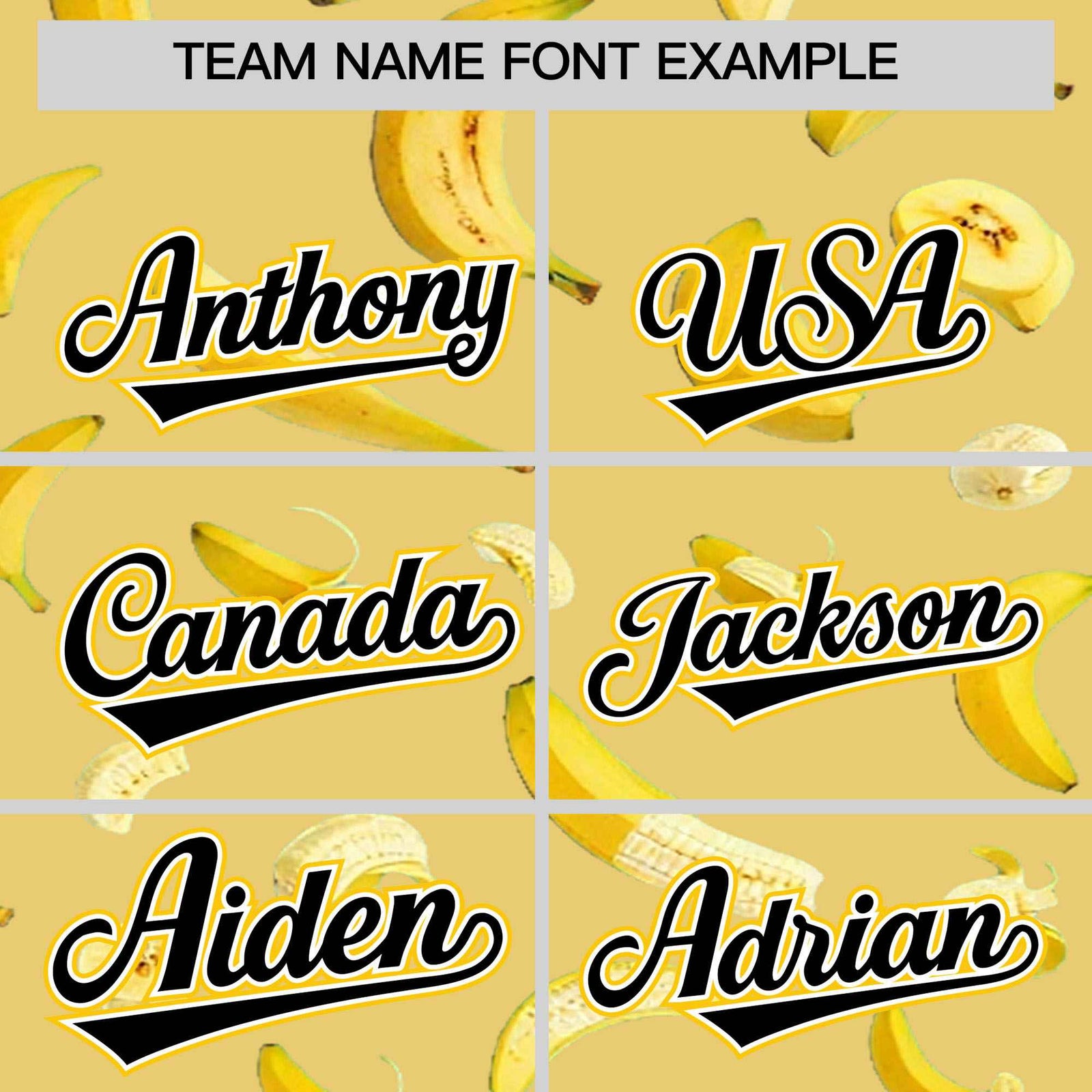 Custom Old Gold Varsity Full-Zip Banana Pattern Letterman Bomber Jacket | Graffiti Pattern | Embroidery&Dye-sublimation printing | KXKSHOP