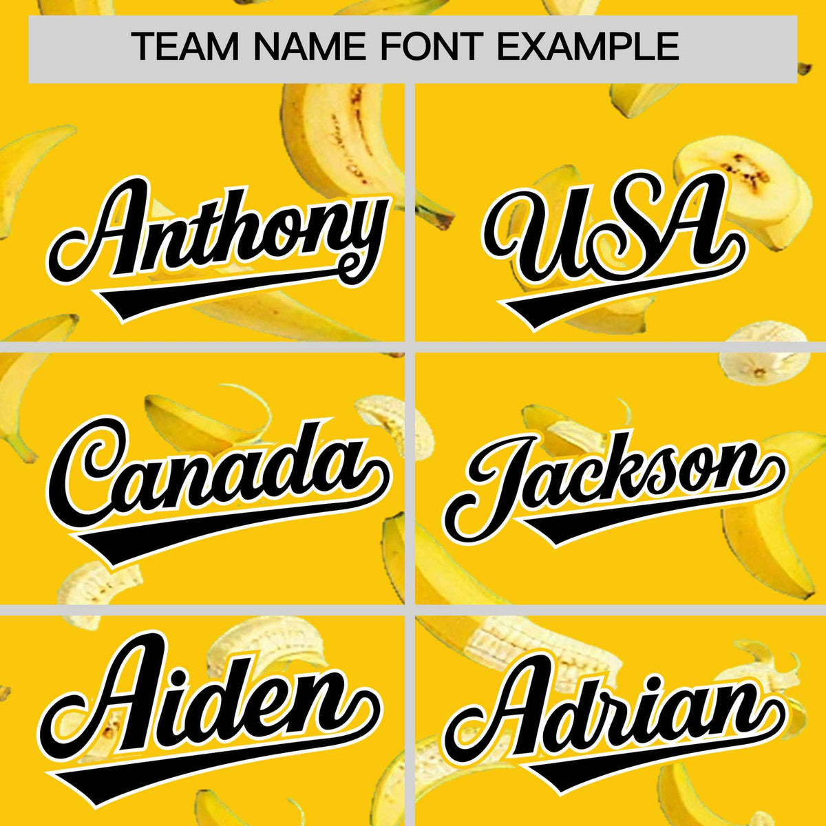 Custom Gold Varsity Full-Zip Banana Pattern Letterman Bomber Jacket | Graffiti Pattern | Embroidery&amp;Dye-sublimation printing | KXKSHOP