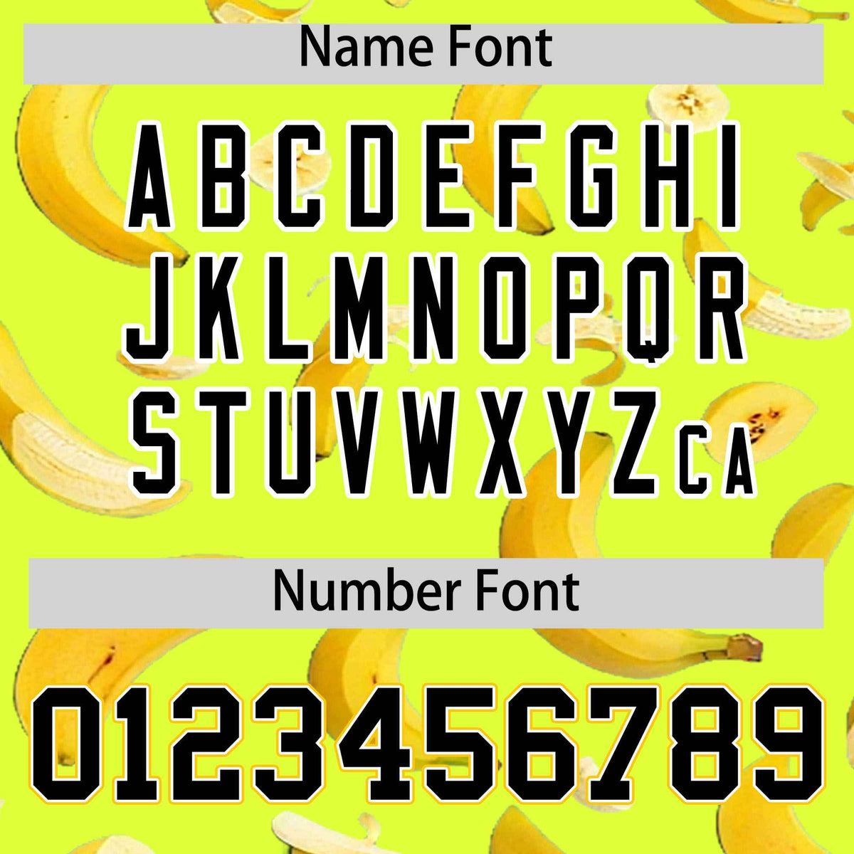 Custom Fluorescent Green Varsity Full-Zip Banana Pattern Letterman Bomber Jacket | Graffiti Pattern | Embroidery&amp;Dye-sublimation printing | KXKSHOP