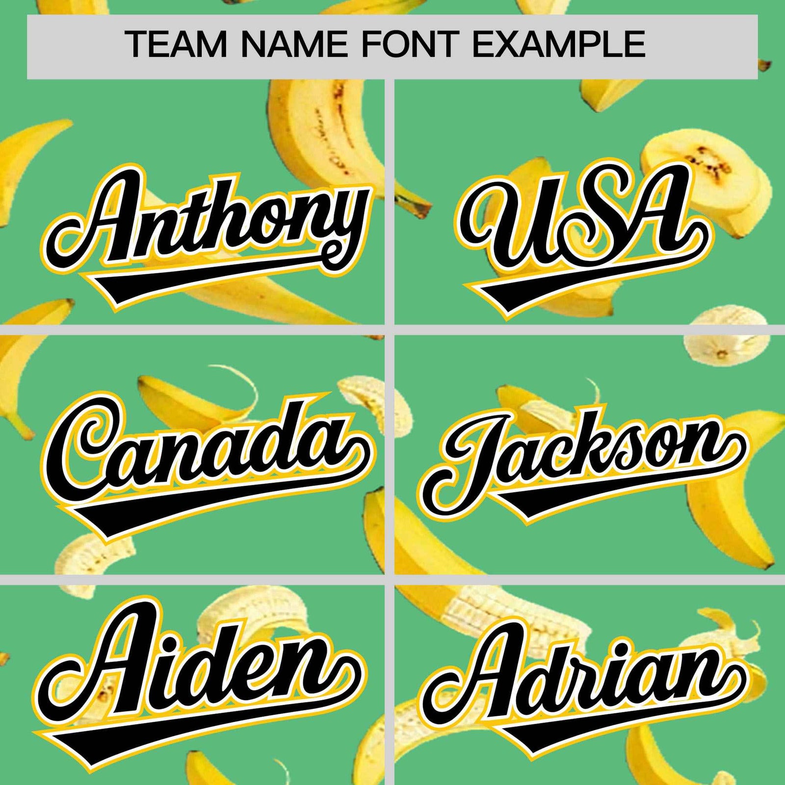 Custom Neon Green Varsity Full-Zip Banana Pattern Letterman Bomber Jacket | Graffiti Pattern | Embroidery&Dye-sublimation printing | KXKSHOP