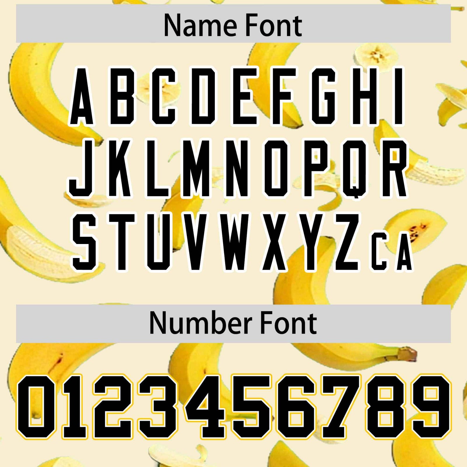 Custom Cream Varsity Full-Zip Banana Pattern Letterman Bomber Jacket | Graffiti Pattern | Embroidery&Dye-sublimation printing | KXKSHOP