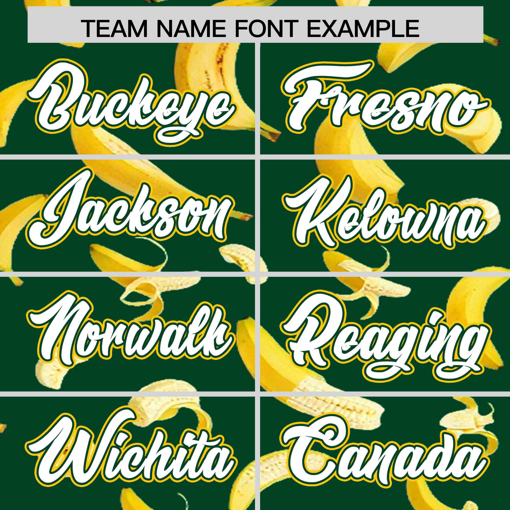 Custom Green Varsity Full-Zip Banana Pattern Letterman Bomber Jacket | Graffiti Pattern | Embroidery&Dye-sublimation printing | KXKSHOP