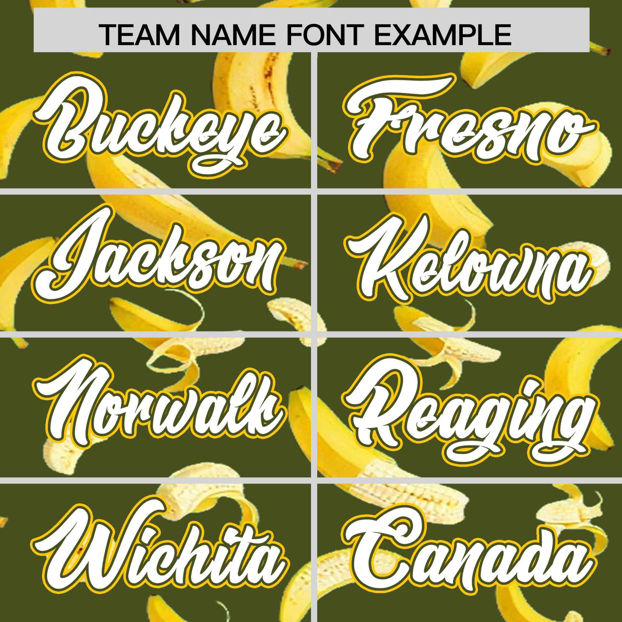 Custom Olive Varsity Full-Zip Banana Pattern Letterman Bomber Jacket | Graffiti Pattern | Embroidery&Dye-sublimation printing | KXKSHOP