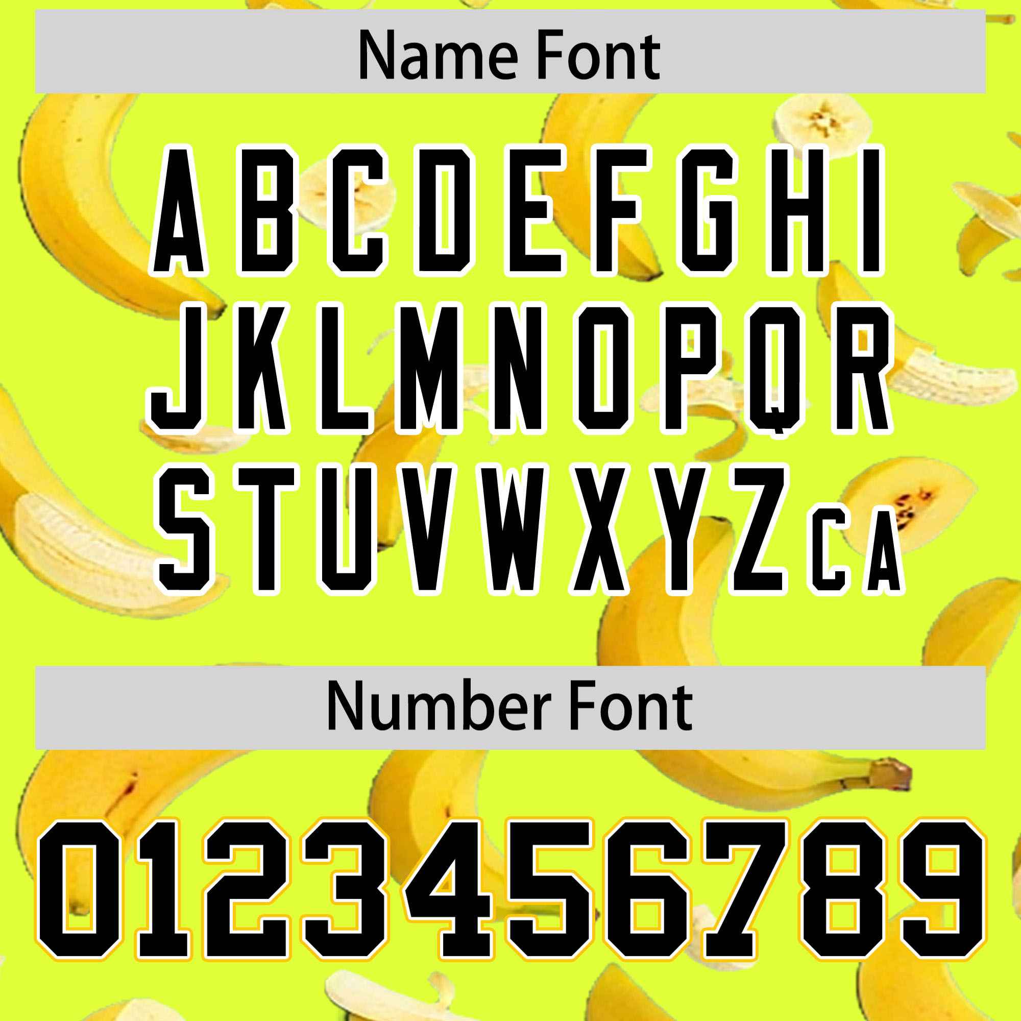 Custom Fluorescent Green Varsity Full-Zip Banana Pattern Letterman Bomber Jacket | Graffiti Pattern | Embroidery&Dye-sublimation printing | KXKSHOP