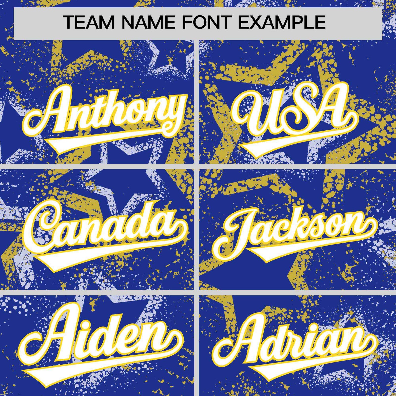 Custom Royal Varsity Full-Zip Star Pattern Letterman Bomber Jacket