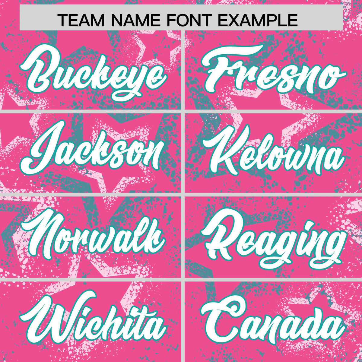 Custom Pink Varsity Full-Zip Star Pattern Letterman Bomber Jacket