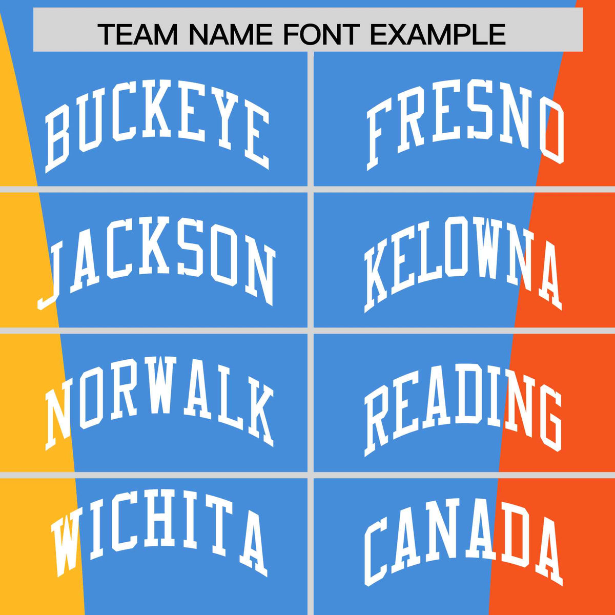 Custom Powder Blue Yellow Orange Personalization Varsity Full-Snap Three Color Blocks Letterman Jacket