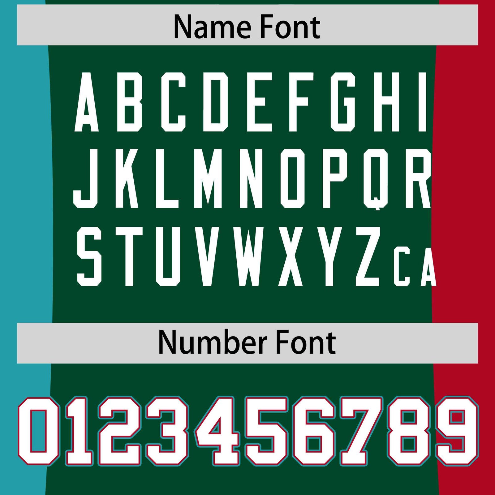 Custom Green Aqua Red Personalization Varsity Full-Snap Three Color Blocks Letterman Jacket