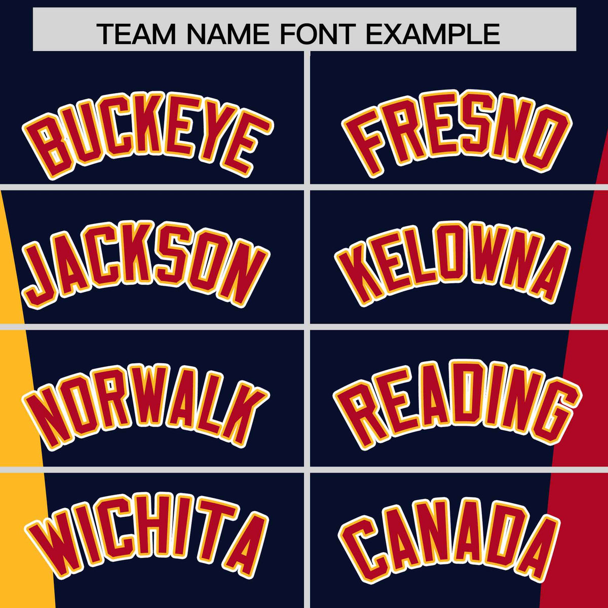 Custom Navy Yellow Red Personalization Varsity Full-Snap Three Color Blocks Letterman Jacket