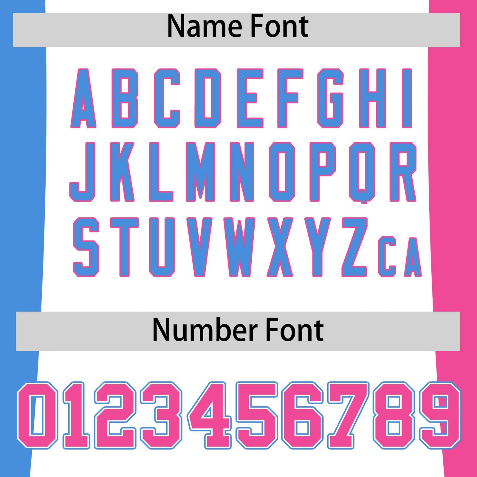 Custom White Powder Blue Pink Personalization Varsity Full-Snap Three Color Blocks Letterman Jacket