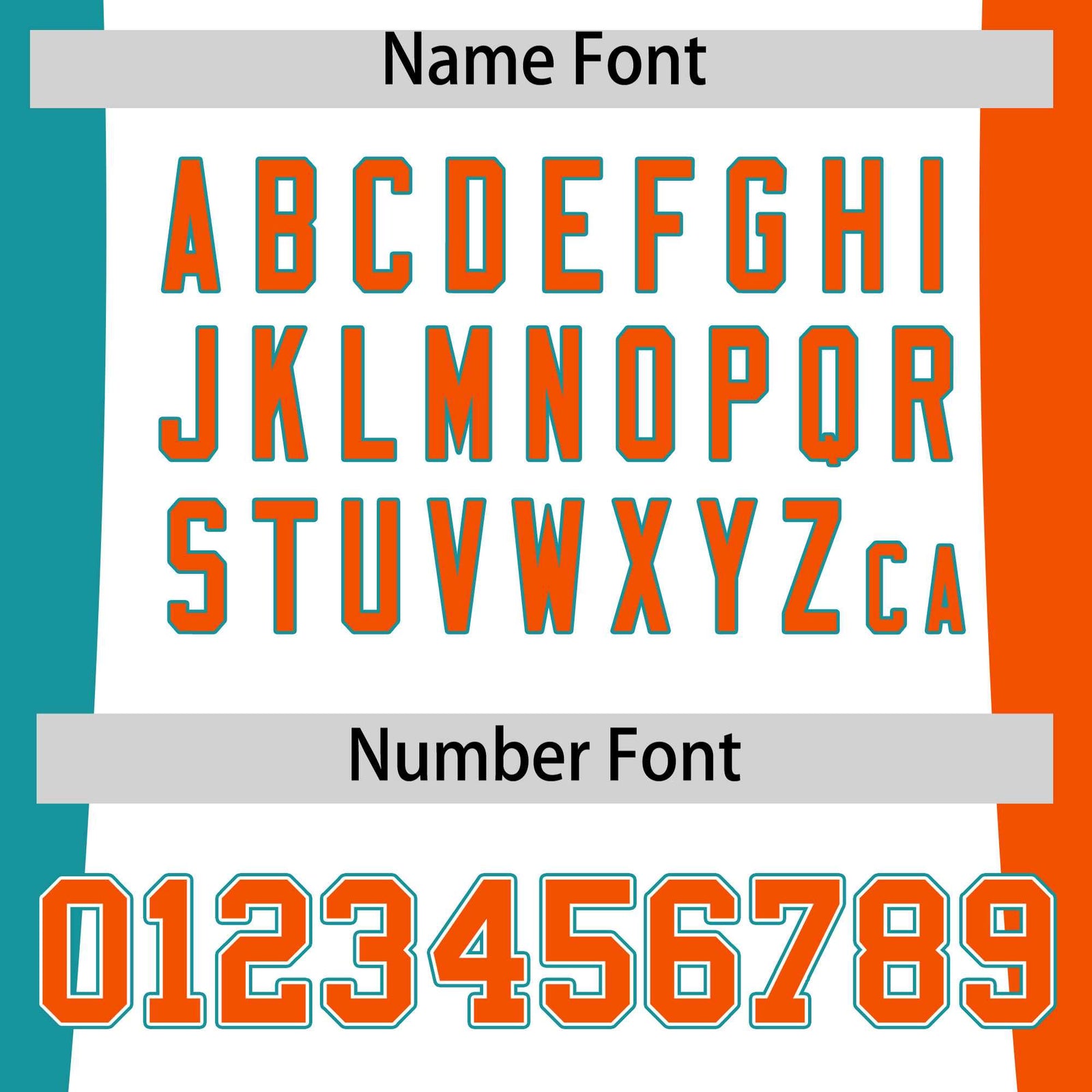 Custom White Aqua Orange Personalization Varsity Full-Snap Three Color Blocks Letterman Jacket