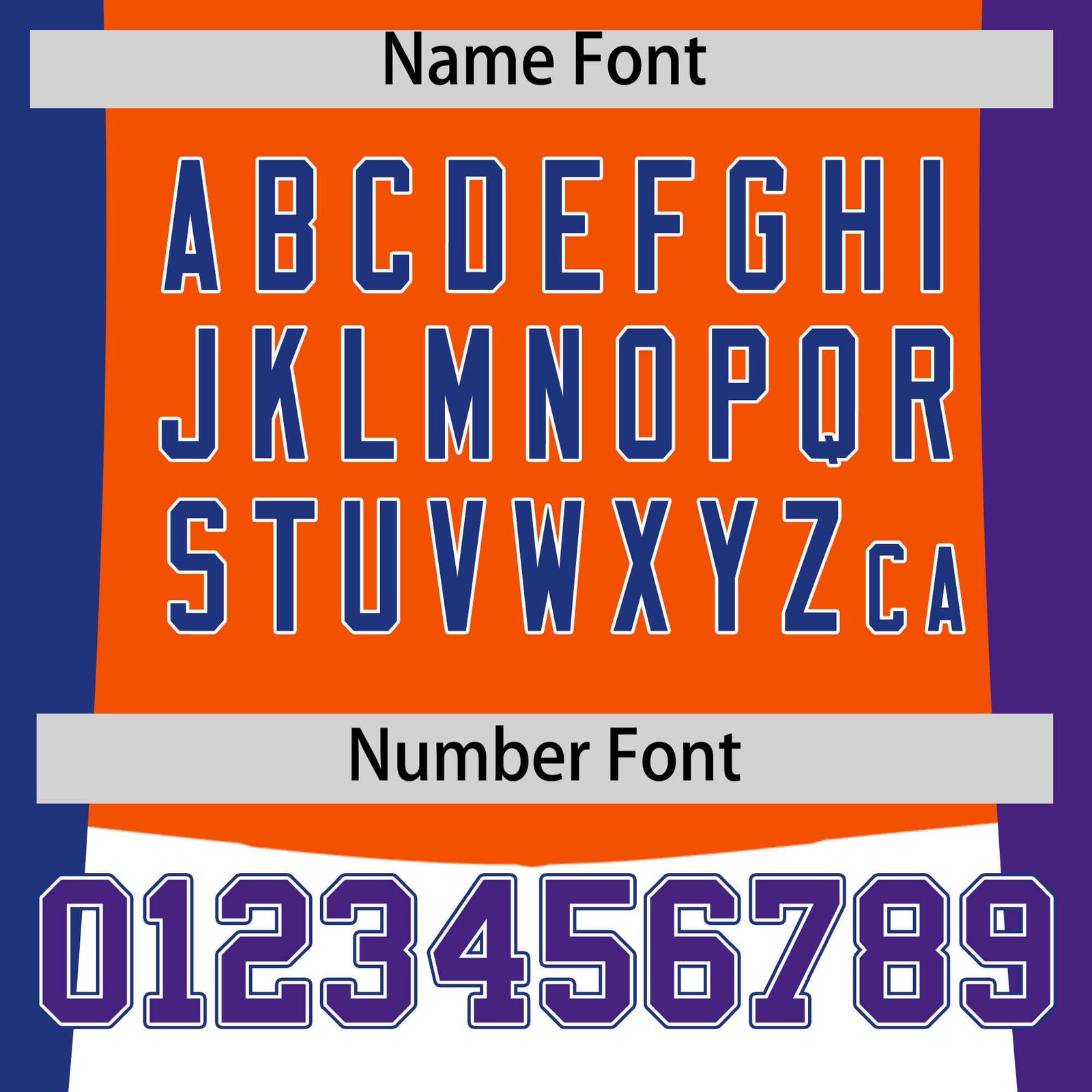 Custom Orange Royal Blue Purple Personalization Varsity Full-Snap Three Color Blocks Letterman Jacket