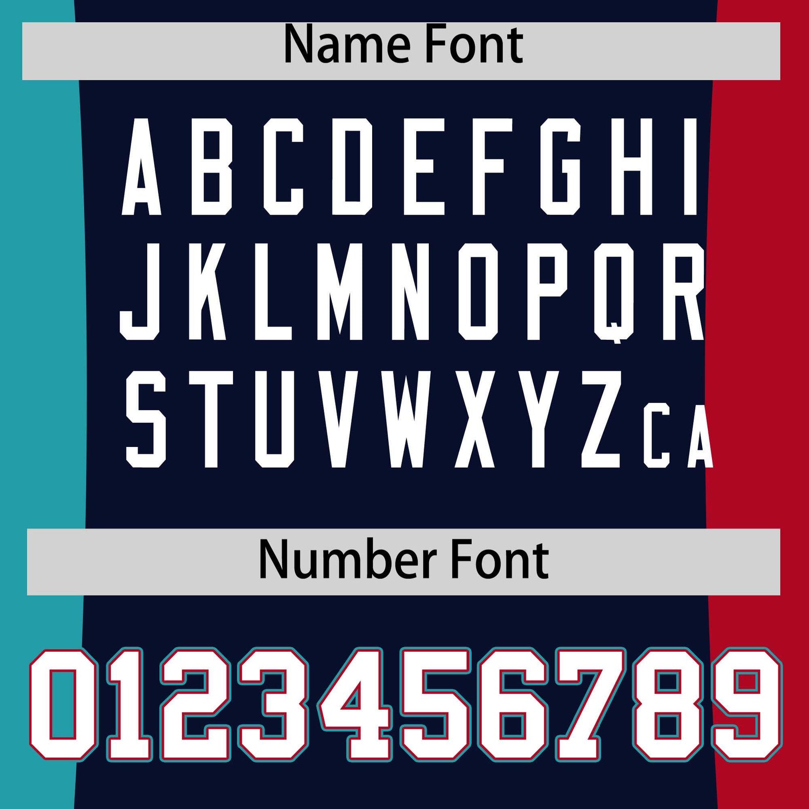 Custom Navy Aqua Red Personalization Varsity Full-Snap Three Color Blocks Letterman Jacket