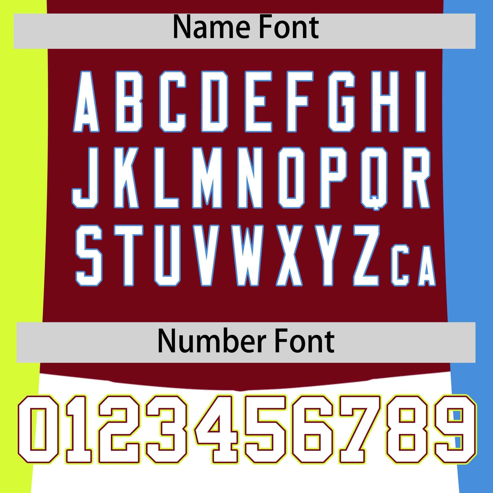 Custom Crimson Fluorescent Green Powder Blue Personalization Varsity Full-Snap Three Color Blocks Letterman Jacket