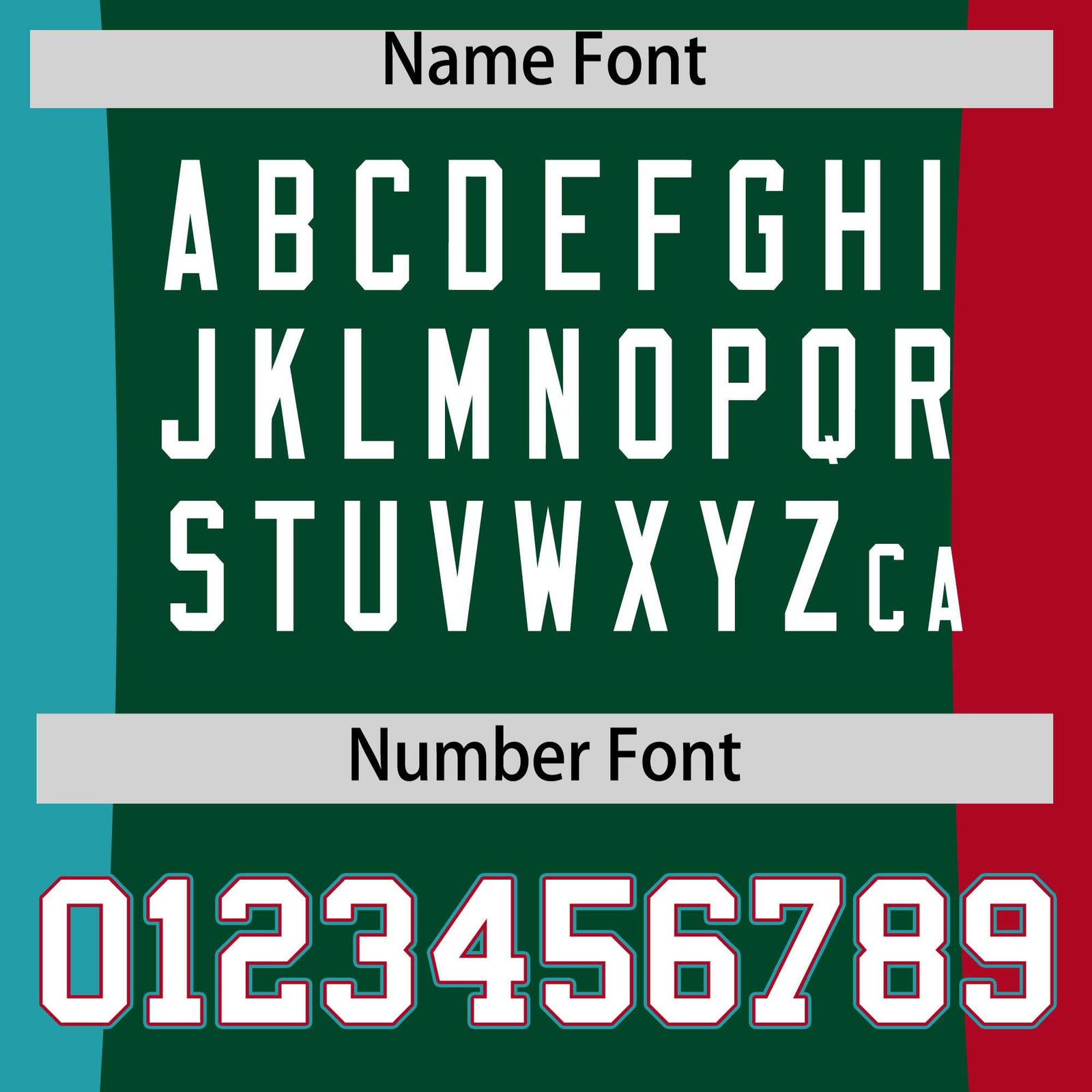 Custom Green Aqua Red Personalization Varsity Full-Snap Three Color Blocks Letterman Jacket